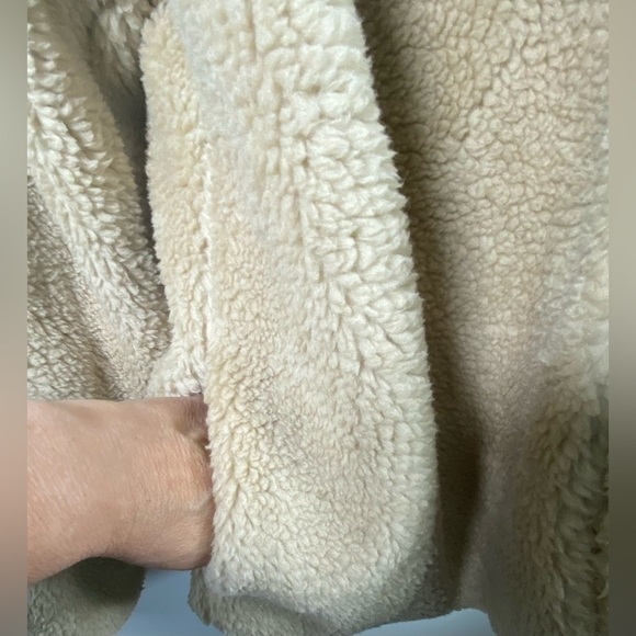 Chic Soul Tan & Cream Faux Fur Sherpa Teddy Bear Jacket Size 3XL NWOT SKU0620 - Picture 5 of 9